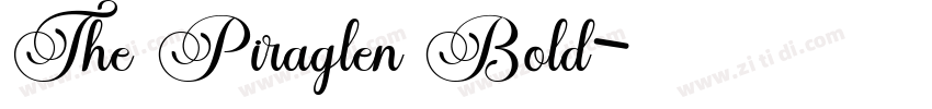 The Piraglen Bold字体转换 The Piraglen Bold字体转换